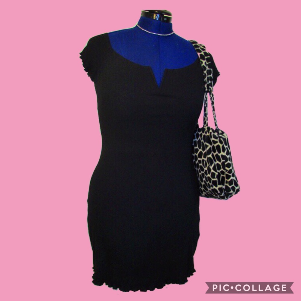 Urban Outfitters Mini Black Off The Shoulder Dress